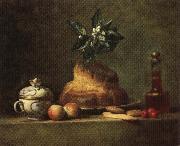 jean-Baptiste-Simeon Chardin The Brioche Norge oil painting reproduction
